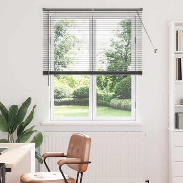 vidaXL Venetiaanse jaloezieën Donkergrijs 175 x 110 cm, Verzenden, Nieuw, Grijs