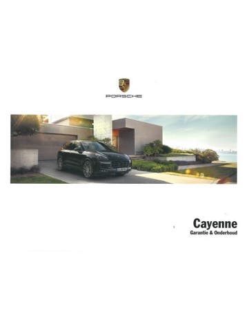 2016 PORSCHE CAYENNE GARANTIE & ONDERHOUD NEDERLANDS, Auto diversen, Handleidingen en Instructieboekjes
