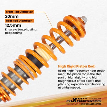 Lowering Suspension Coilover Kit compatible for VW MK2 / MK3, Verzenden, Nieuw, Volkswagen