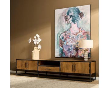 TV-meubel Denver | Mango Metaal | 240 cm, Ophalen of Verzenden, Nieuw