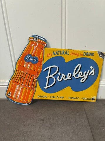 Vintage Bireley’s reclamebord – Amerikaanse soda advertising