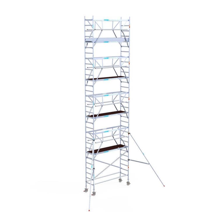 steiger dubbele voorloopleuningen 75x250x10,2m WH, Doe-het-zelf en Verbouw, Steigers, Rolsteiger of Kamersteiger, Nieuw, 5 meter of hoger