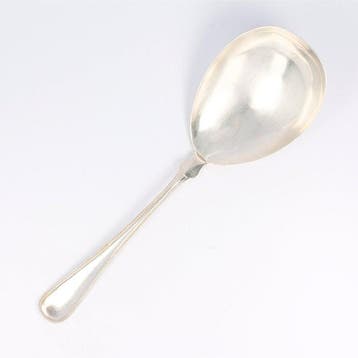 Lutz & Weiß. Parelrand. - Rijstlepel - .800 zilver, Antiek en Kunst, Antiek | Goud en Zilver