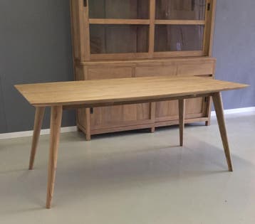 Retro tafel -  220 cm x 110 cm, Ophalen of Verzenden, Nieuw