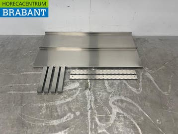 RVS Dubbel Wandschap Schap 120 x 30 cm Horeca, Ophalen of Verzenden, Nieuw zonder verpakking