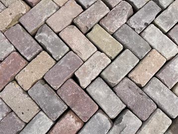 Oude gebakken keiformaten Elst (op pallets)..., Ophalen of Verzenden, Gebruikt, Klinkers