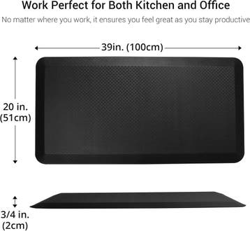 Anti vermoeidheidsmat - Zit sta mat - Bureaumat - 100x51 cm, Verzenden, Zo goed als nieuw