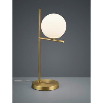 LED Tafellamp - Trion Pora - E14 Fitting - Rond - Mat Goud -, Ophalen of Verzenden, Nieuw, Metaal