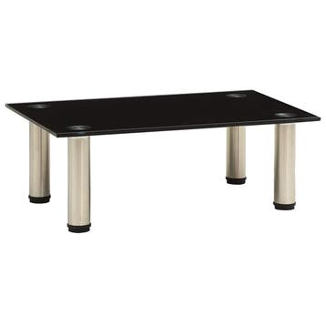 vidaXL Tv-meubel 40x35x17 cm gehard glas zwart, Minder dan 50 cm, Verzenden, Nieuw, Glas