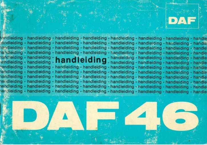 1974 DAF 46 HANDLEIDING INSTRUCTIEBOEKJE HANDBOEK NEDERLANDS, Auto diversen, Handleidingen en Instructieboekjes, Verzenden