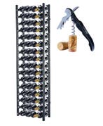 Wijnrek | 64 flessen | 45x20x160cm | Flessenrek | Staal |, Verzenden, Nieuw