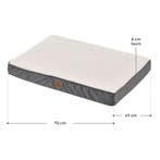 Hondenbed / hondenmand Milow - 92 x 69 x 8 cm - Beige, Dieren en Toebehoren, Verzenden, Nieuw