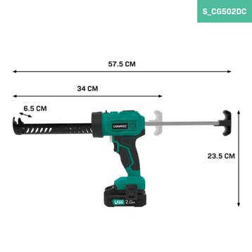 Accu Kitspuit 20V | Incl. 2.0Ah Accu en snellader, Verzenden, Nieuw