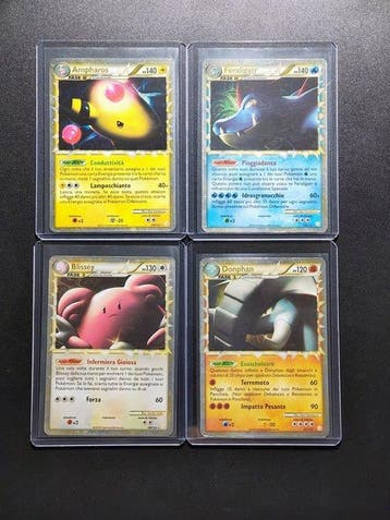Pokémon - 4 Card - Feraligatr Prime Cosmo Holo - Blissey, Nieuw