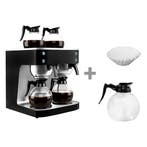 GGM Gastro | Koffiezetapparaat - filterkoffie - 2x1,8L - met, Verzenden, Nieuw in verpakking, Koffie en Espresso