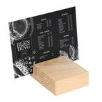 BLOC Cardd - Menukaarthouder Essenhout 105x130x40 mm, Nieuw in verpakking