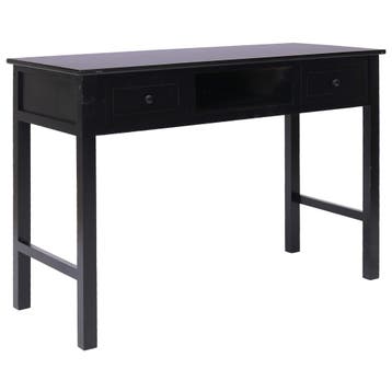 vidaXL Schrijftafel 110x45x76 cm hout zwart, Verzenden, Nieuw