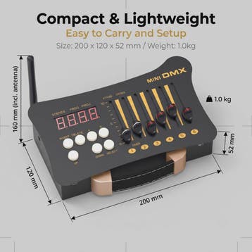 Mini DMX Controller 54 Kanalen - Professionele DJ & Stage Ve, Muziek en Instrumenten, Dj-sets en Draaitafels, Verzenden, Nieuw