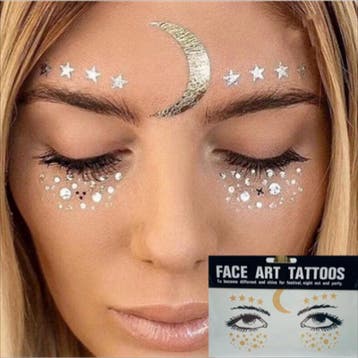 Face Art Tattoos Sproet 3: Maan, Sterren + Stipjes, Ophalen of Verzenden, Nieuw