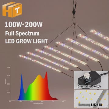 Full Spectrum LED Groeilamp 100W-200W Dimbare Plantlamp voor, Verzenden, Nieuw