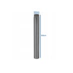 Kachelpijp Zwart | 100cm | 120mm | OP=OP, Hoog rendement (Hr), Minder dan 60 cm, Ophalen of Verzenden, 80 cm of meer