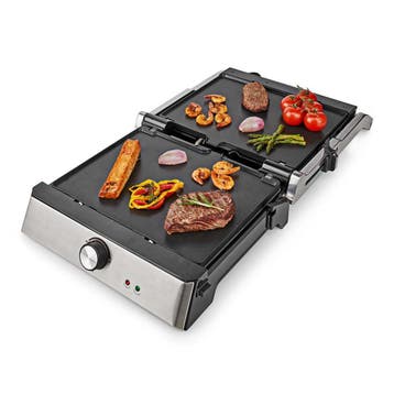 Grote contactgrill uitneembare platen - Bak en Grill - 2000W, Ophalen of Verzenden, Uitneembare platen, Nieuw