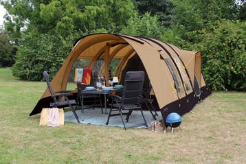 Eurotrail Georgia BTC Air 4 persoons familietent demo, Caravans en Kamperen, Tenten, Ophalen of Verzenden, Nieuw, Tot en met 4