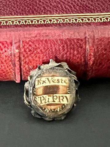 Reliekhouder - Legering - 1800-1850 - Ex Veste - Sint Pius V