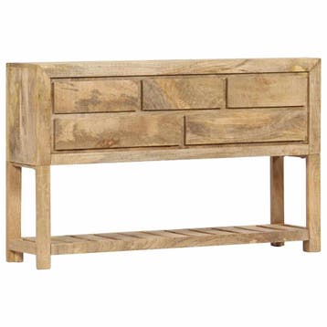 vidaXL Dressoir 120x30x75 cm massief mangohout, Huis en Inrichting, Verzenden, Nieuw, Overige houtsoorten, Minder dan 50 cm