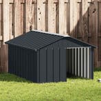 vidaXL Hondenhok 116,5x153x81,5 cm gegalvaniseerd staal, Verzenden, Nieuw