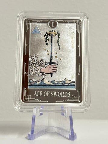 Niue. 2 Dollars 2025 - 1 oz Plata .999 - I Tarot Cards Ace