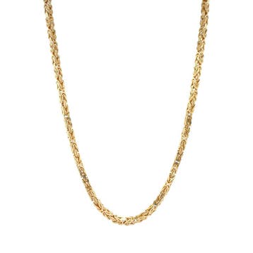Gouden konings collier 61.5 cm 14 karaat, Sieraden, Tassen en Uiterlijk, Kettingen, Verzenden, Zo goed als nieuw, Goud