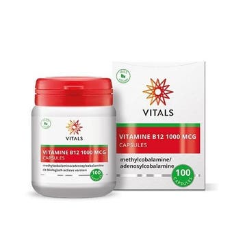 Vitals Vitamine B12 1000 mcg - 100 capsules, Diversen, Verzenden, Nieuw
