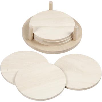 Schijven, d 9,5 cm, dikte 5 mm, 6 stuk/ 1 doos, Nieuw