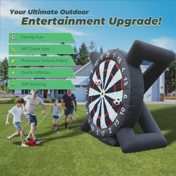 Gigantisch Opblaasbaar Voetbal Darts Bord - 3 Meter Hoog - I, Verzenden, Nieuw