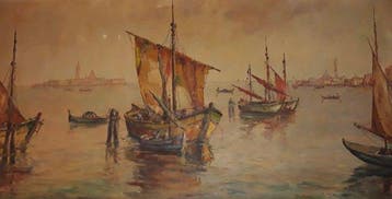 T. L. Novaretti (XX) - Marina Veneziana - XL format, Antiek en Kunst