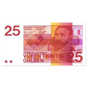 25 Gulden Sweelinck 1971 UNC, Verzenden