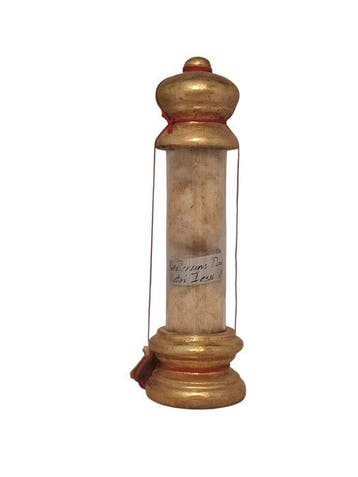 Reliekhouder - Hout, Glas, Textiel - 1850-1900 - Uit het