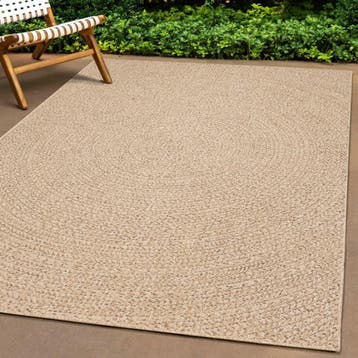vidaXL Vloerkleed ZIZUR binnen en buiten 60x110 cm jute look, Verzenden, Nieuw, Bruin