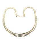 Gouden Cleopatra collier (Ketting), Ophalen of Verzenden, Gebruikt, Overige kleuren, Goud