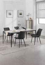 24goodz Eetkamerstoel set van 2 - Comfortabele gewatteerde z, Huis en Inrichting, Stoelen, Verzenden, Nieuw