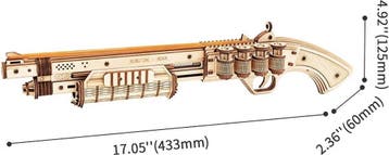 Robotime Terminator M870 Shotgun 3D puzzel Knutselen, Verzenden, Nieuw