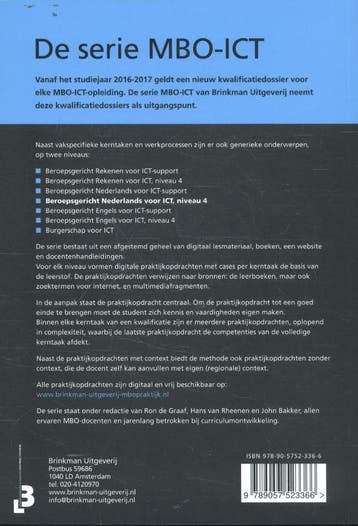 Beroepsgericht Nederlands voor ICT / niveau 4 / MBO-ICT, Boeken, Verzenden, Gelezen, Ron de Graaf