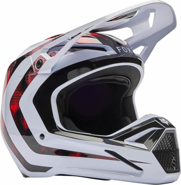 FOX V1 Kairos Wit Rood Crosshelm, Motoren, Kleding | Motorhelmen, Heren, Nieuw met kaartje, Overige merken, Offroadhelm, Verzenden