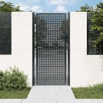 vidaXL Tuinpoort Antraciet 100x175 cm Staal, Tuin en Terras, Verzenden, Nieuw