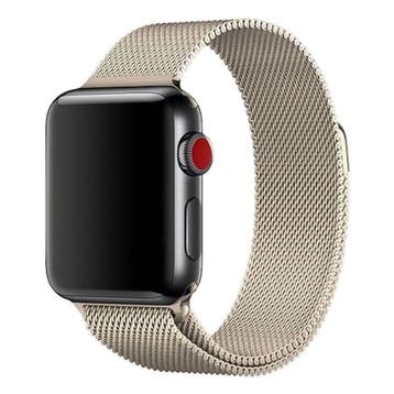 Apple Watch bandje Fiore - milanese - champagne, Bandje, Verzenden, Nieuw, Apple Watch
