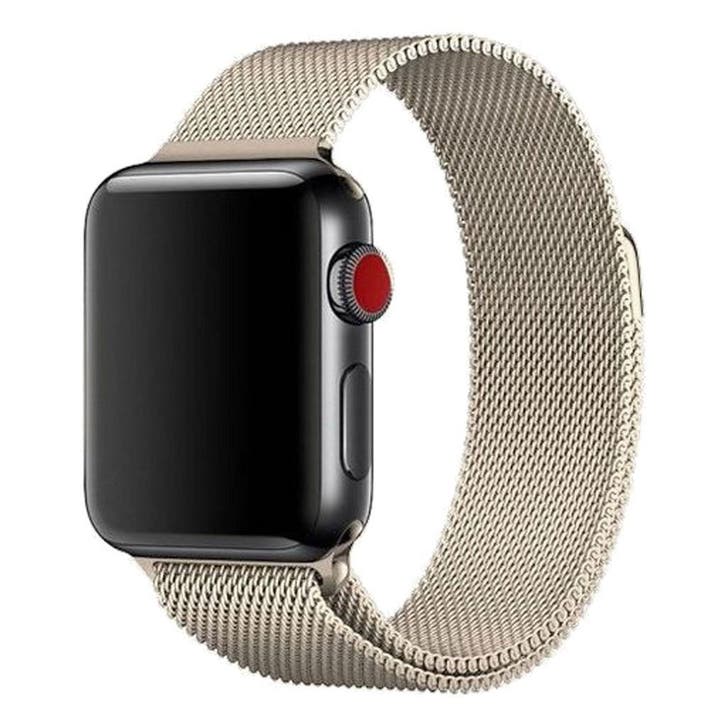 Apple Watch bandje Fiore - milanese - champagne, Telecommunicatie, Wearable-accessoires, Bandje, Nieuw, Verzenden