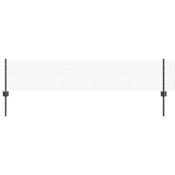 vidaXL gelast draadhek met palen 10 x 0,4 m PVC-Coated Staal, Verzenden, Nieuw, IJzer