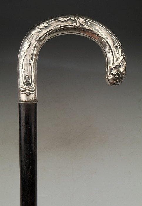 Wandelstok - .950 zilver, Antiek en Kunst, Kunst | Designobjecten