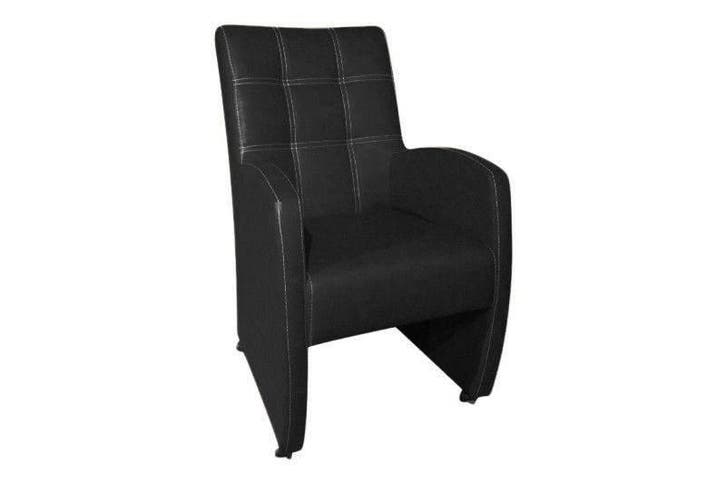 Eetkamerstoel Louise - eetkamerstoelen - Zwart, Huis en Inrichting, Stoelen, Zwart, Nieuw, Stof